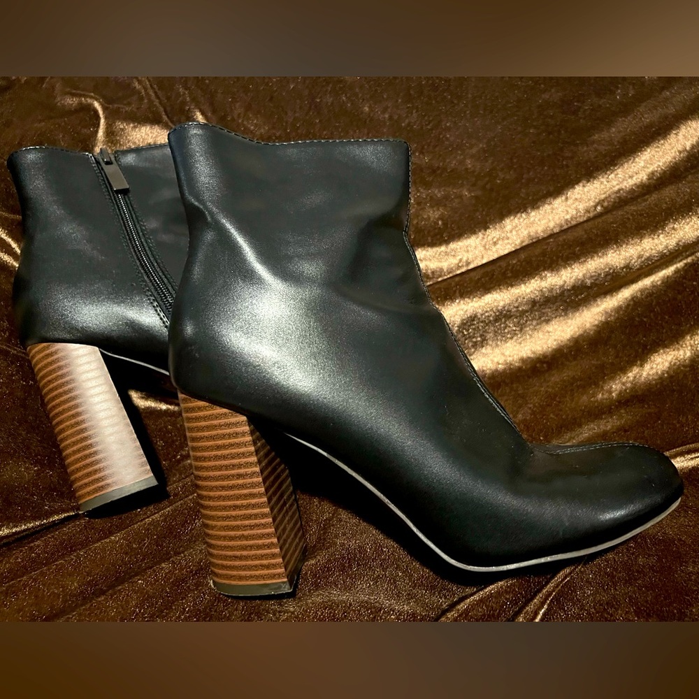 Merona Black High Heeled Bootie